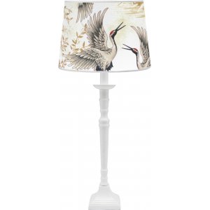 Salong bordlampe - Hvit/beige