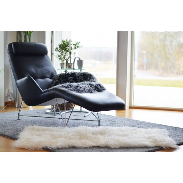 Shansi saueskinn bord Hvit Shansi saueskinn bord Hvit