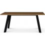 Freddy spisebord 170x95 cm - Oljet eikefinr/svart metall