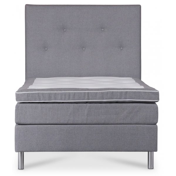 Kontinentalseng Mariefred sengepakke 120 cm - Lys gr + Tekstilrens for mbler