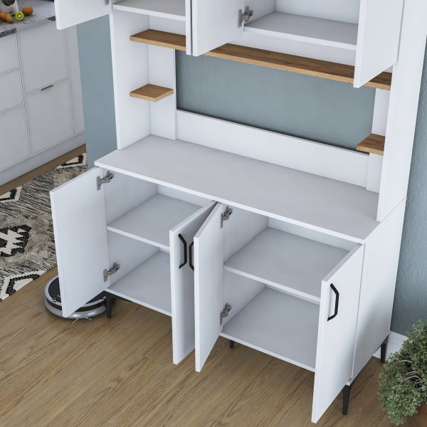 Jeriko kjøkkenskap 176 - Hvit/valnøtt Jeriko kjøkkenskap 176 - Hvit/valnøtt