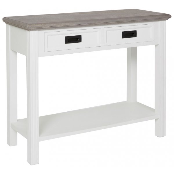 Malou avlastningsbord 99,5x 40 cm - Hvit/brungrå Malou avlastningsbord 99,5x 40 cm - Hvit/brungrå