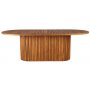 Salt ovalt teak spisebord 220x100 cm - Teakbord