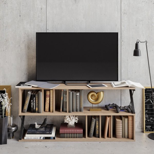 Termas mediebenk - Valnøtt/svart Termas mediebenk - Valnøtt/svart