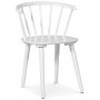 Pose spisegruppe: Bord 130 cm inkludert 4 stk hvite karmstoler - Whitewash