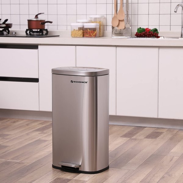 Totte søppelbøtte 30 l - Sølv Totte søppelbøtte 30 l - Sølv