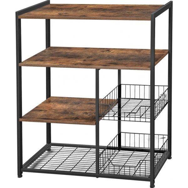 Collin kjøkkenhylle - Brun/svart Collin kjøkkenhylle - Brun/svart