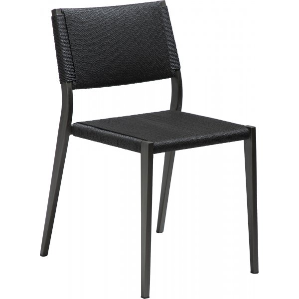 Spisestol med lkke - Sort/antikk messing