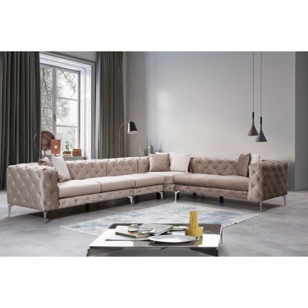Como hj�rnesofa - Beige