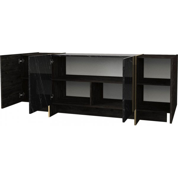 Veyron skjenk - Svart/gull