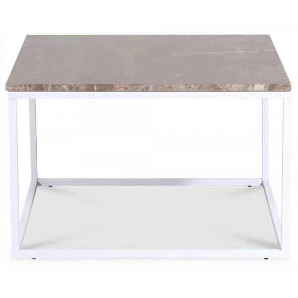 Accent stuebord 75 - Brun marmor / Hvit Accent stuebord 75 - Brun marmor / Hvit