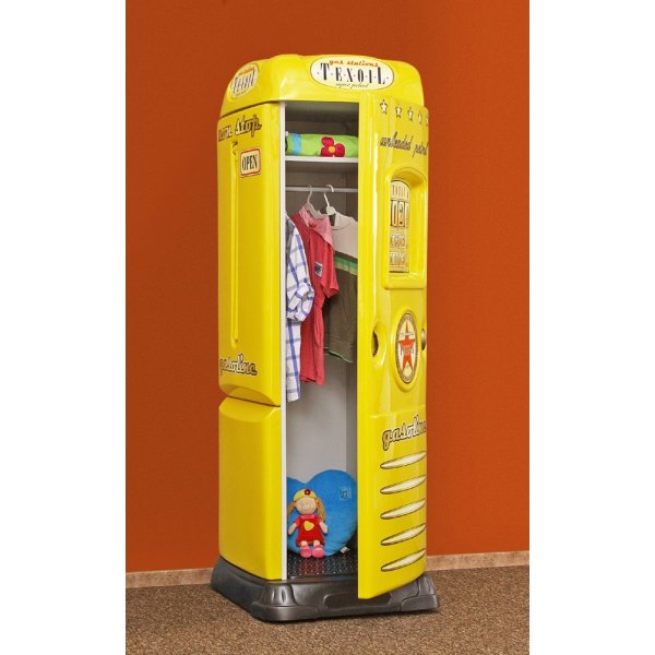 Skrivebord med garderobe innbygd bensinstasjon - Valgfri farge!