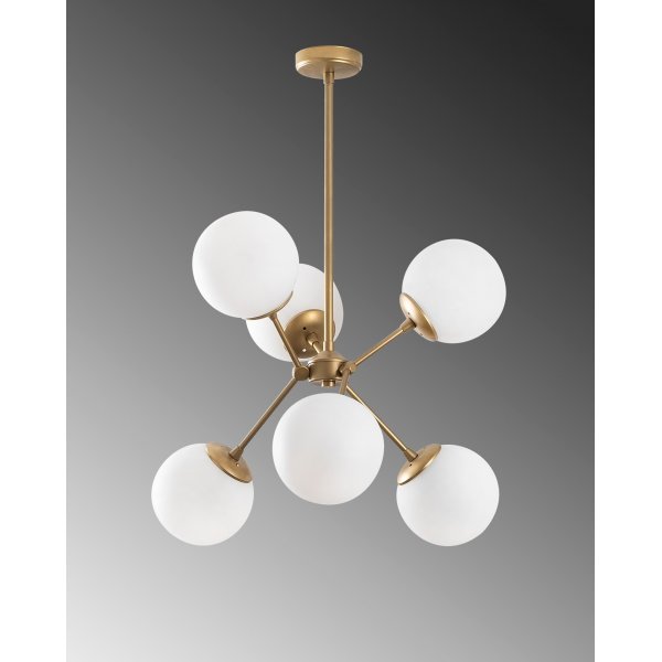 Gondol taklampe 1121 - Gull/hvit