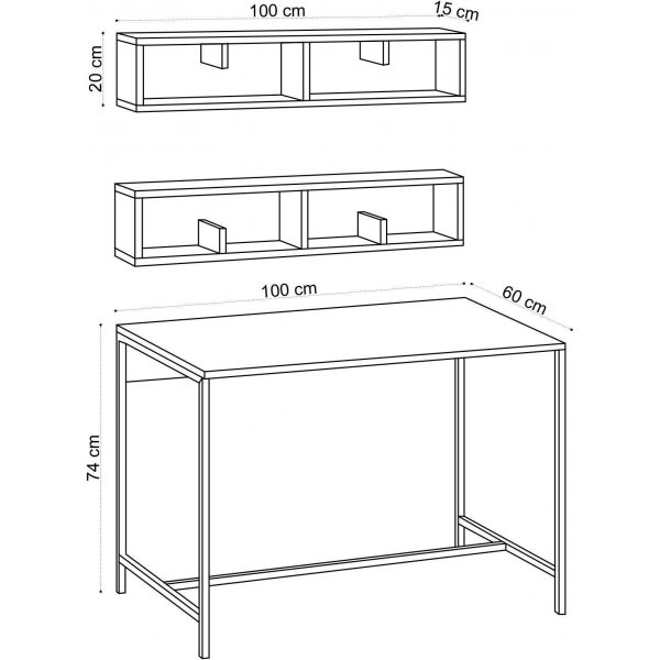 Penny skrivebord - Eik Penny skrivebord - Eik