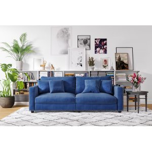 Avenue 4-seters sofa med nagler - Alle farger