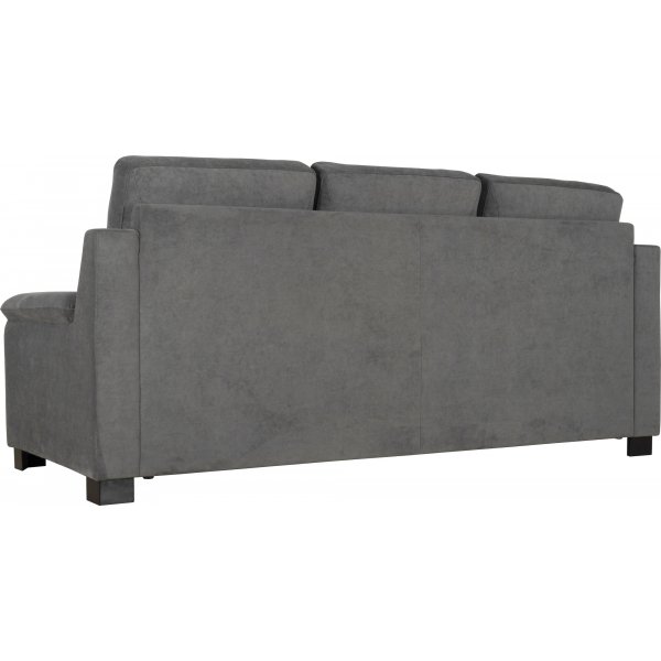 Atlas 3-seter sofa med hy rygg - Gr chenille