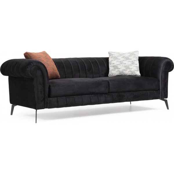 Costa 3-seters sofa - Svart