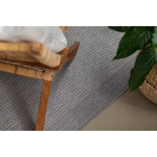 Miami flatvevd teppe grå Miami flatvevd teppe grå