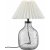 Groove bordlampe - Klart glass/Offwhite