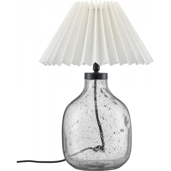 Groove bordlampe - Klart glass/Offwhite