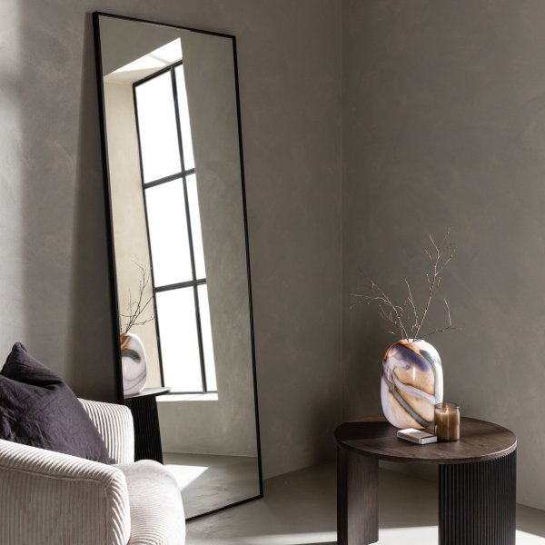 Dalton speil - Svart + Rengj�ring av glass og krystall