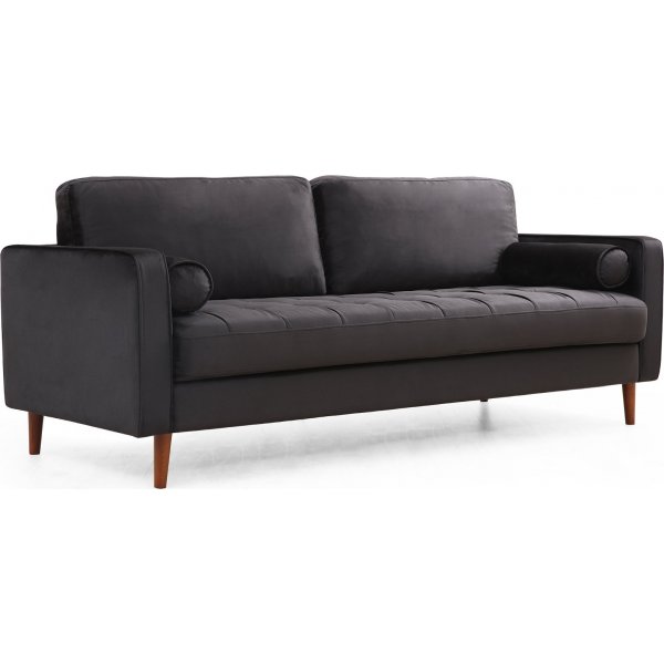 Roma 3-seters sofa - Svart