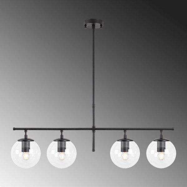 Rosenrød taklampe 10770 - Sort Rosenrød taklampe 10770 - Sort