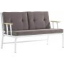 Lotus 2-seters utesofa - Hvit/brun