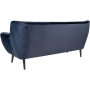 Monte 3-seters sofa - Mrk bl/svart