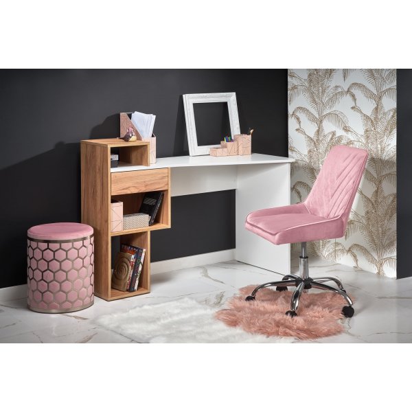 Spurs skrivebord 122x57 cm - Eik/hvit Spurs skrivebord 122x57 cm - Eik/hvit