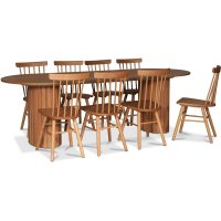 PiPi spisegruppe 240 cm inkludert 8 stk. Orust pinnestol - Oljet eikefiner PiPi spisegruppe 240 cm inkludert 8 stk. Orust pinnestol - Oljet eikefiner