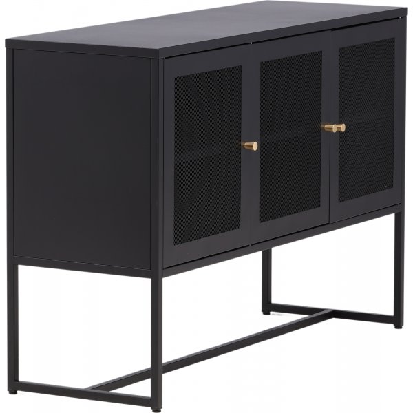 Trerike skjenk - Sort + Tekstilrens for møbler Trerike skjenk - Sort + Tekstilrens for møbler