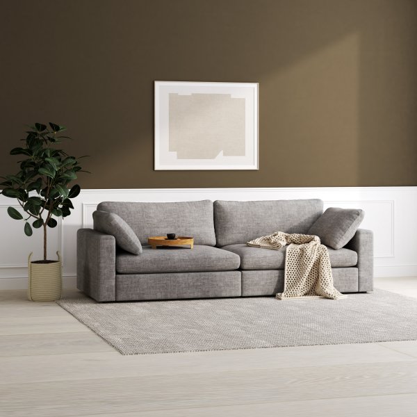 Moby 4-seters sofa 266 cm bred + Tekstilrens for mbler