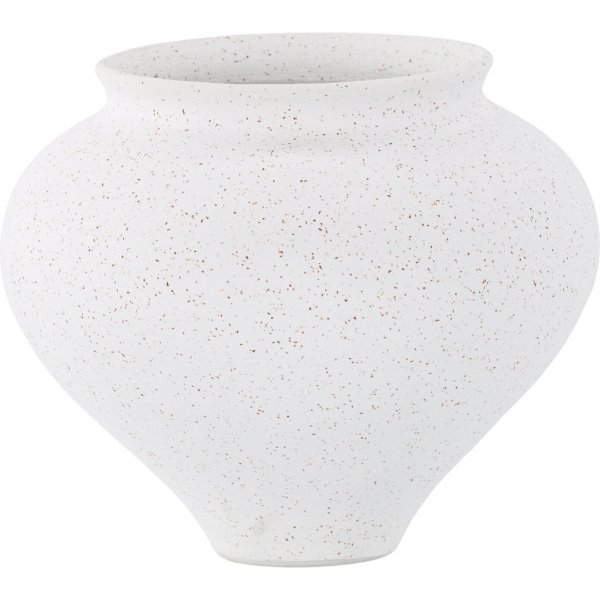 Rellis vase 18 x 18 cm - Sort/Hvit