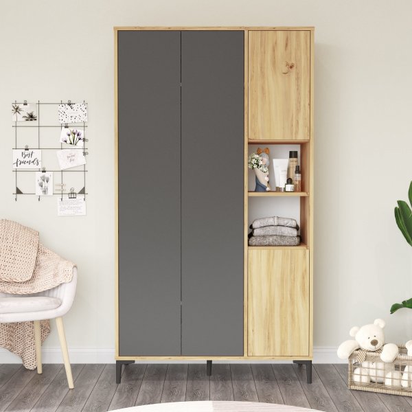 Aristo garderobe - Filt/antrasitt