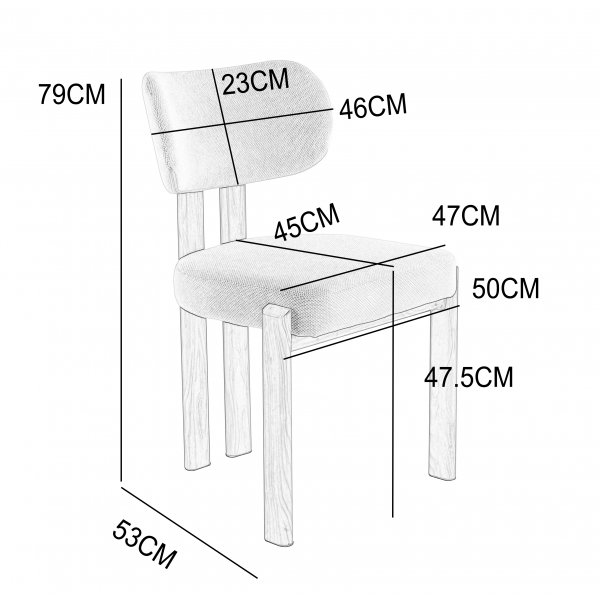Spisegruppe Sand� spisebord �120 cm i hvit terrazzo med 4 Callum spisestoler i beige stoff