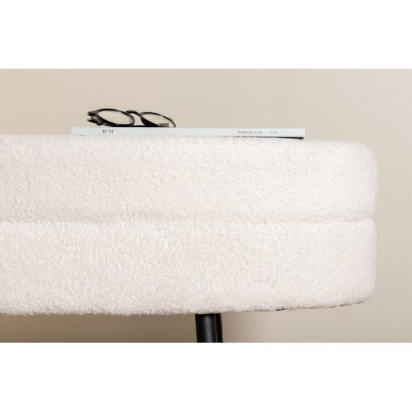 Rino sittepuff - Hvit teddy Rino sittepuff - Hvit teddy