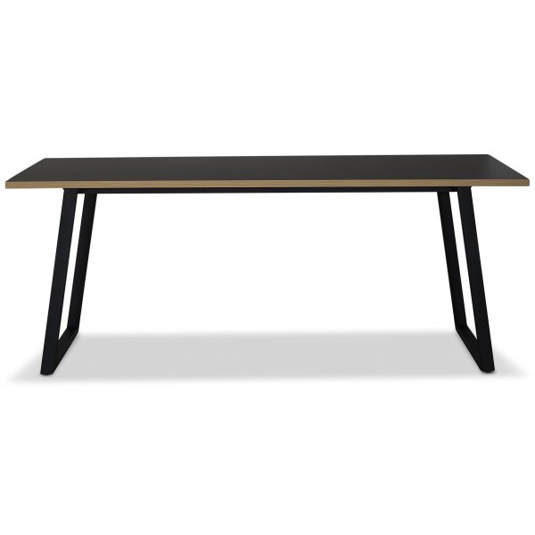 Edge 3.0 Spisebord 190x90 - Svart hytrykkslaminat (HPL)