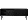 Volume mediebenk 132 cm - Svart