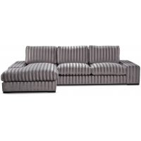 Scirocco divansofa med gyngefunksjon 3-seters XL 305 cm - Mobus sølv stripe Scirocco divansofa med gyngefunksjon 3-seters XL 305 cm - Mobus sølv stripe