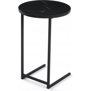 Mitazor sidebord Ø38 cm - Marmor/sort Mitazor sidebord Ø38 cm - Marmor/sort