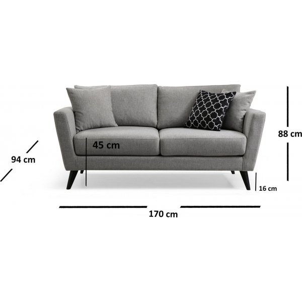 Mayorka 2-seters sofa - Gr