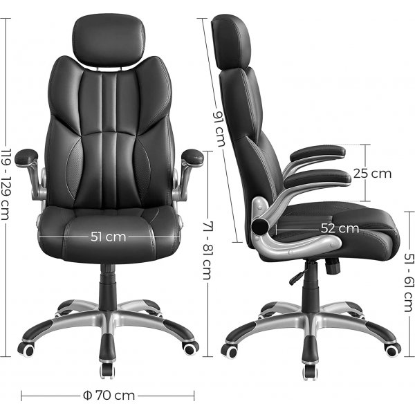 Yasmina kontorstol - Svart Yasmina kontorstol - Svart