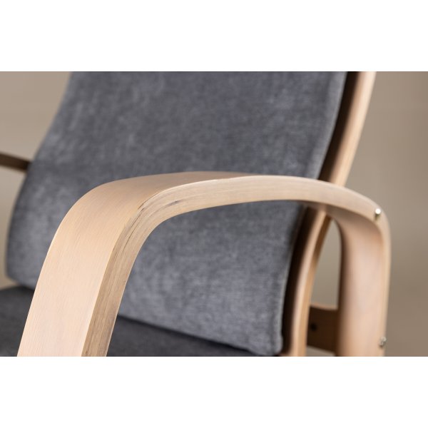 Grötö lenestol - Mørk grå/hvitvask Grötö lenestol - Mørk grå/hvitvask