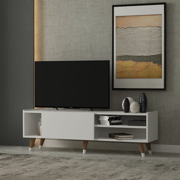 Crassia mediabenk - Hvit Crassia mediabenk - Hvit