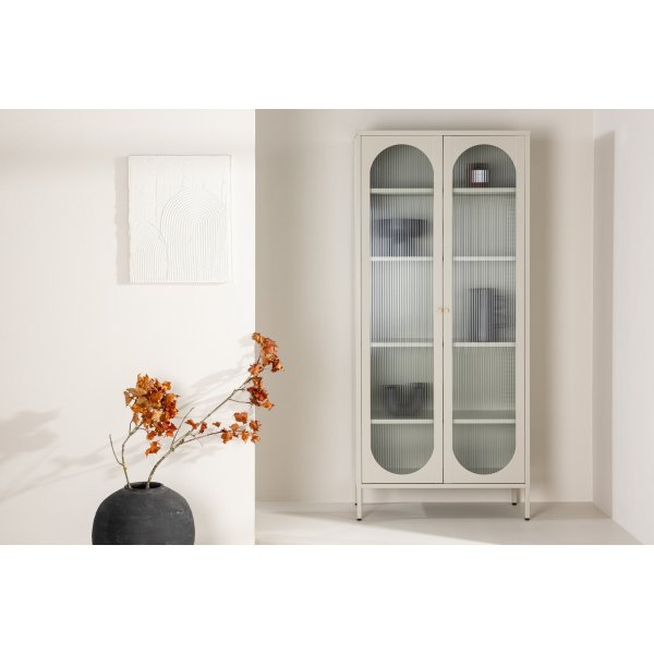 Lima vitrineskap beige