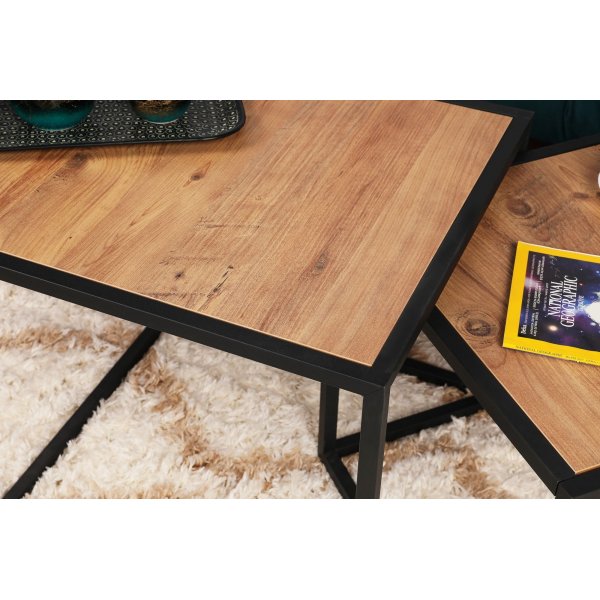 Atlantis salongbord - Valnøtt/svart Atlantis salongbord - Valnøtt/svart