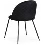 Plaza velvet stol - Svart
