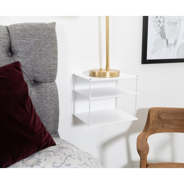 Nattbord Elliot (vegghengt) - Hvit