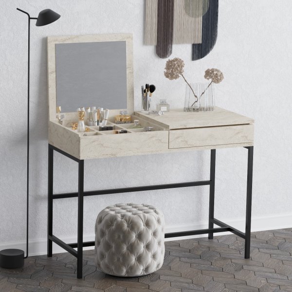 Linda sminkebord - Travertin Linda sminkebord - Travertin